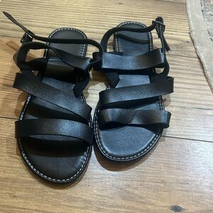 Black Strappy Sandals
